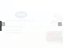 Tablet Screenshot of prioritycargoindia.com
